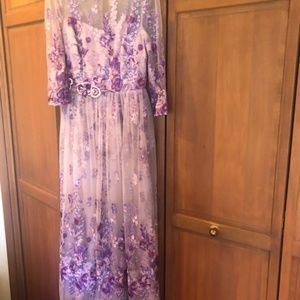 Long Flowered David Meister Dress